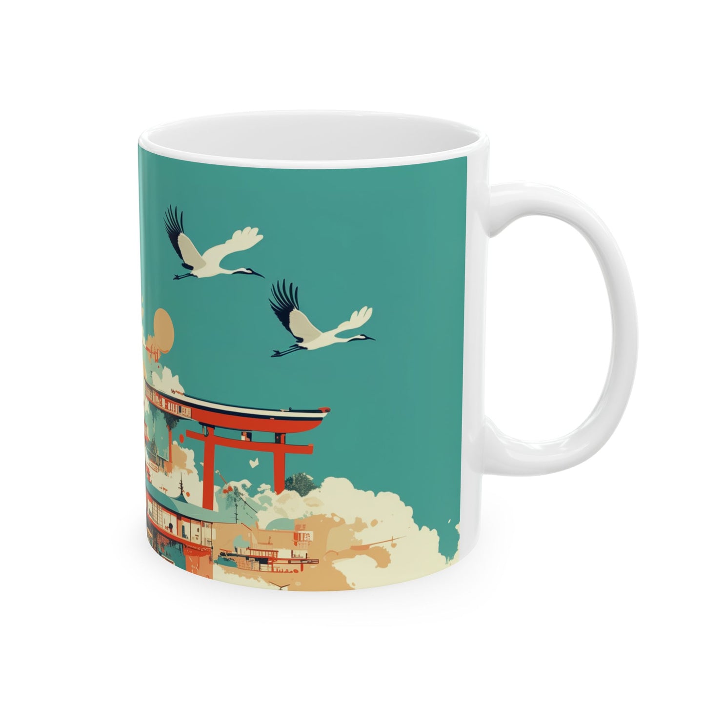 Birds Eye View: Japanese Mountain Mug
