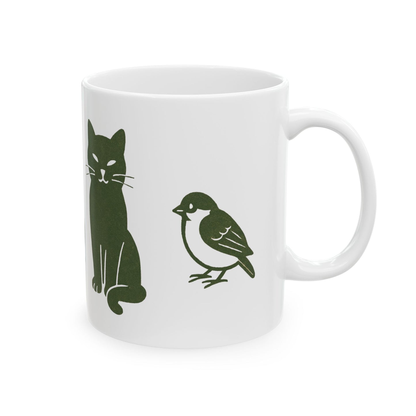 Matsumoto Hōji-Inspired Animal Silhouettes Mug