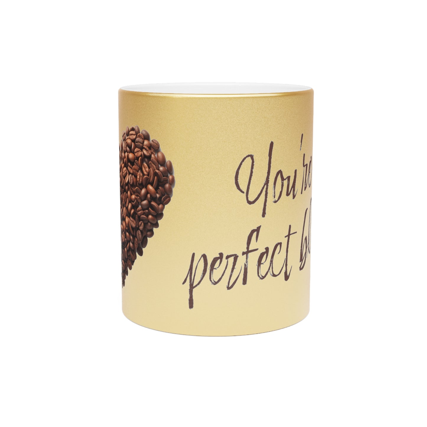 Coffee Bean Heart Mug – “You’re My Perfect Blend”