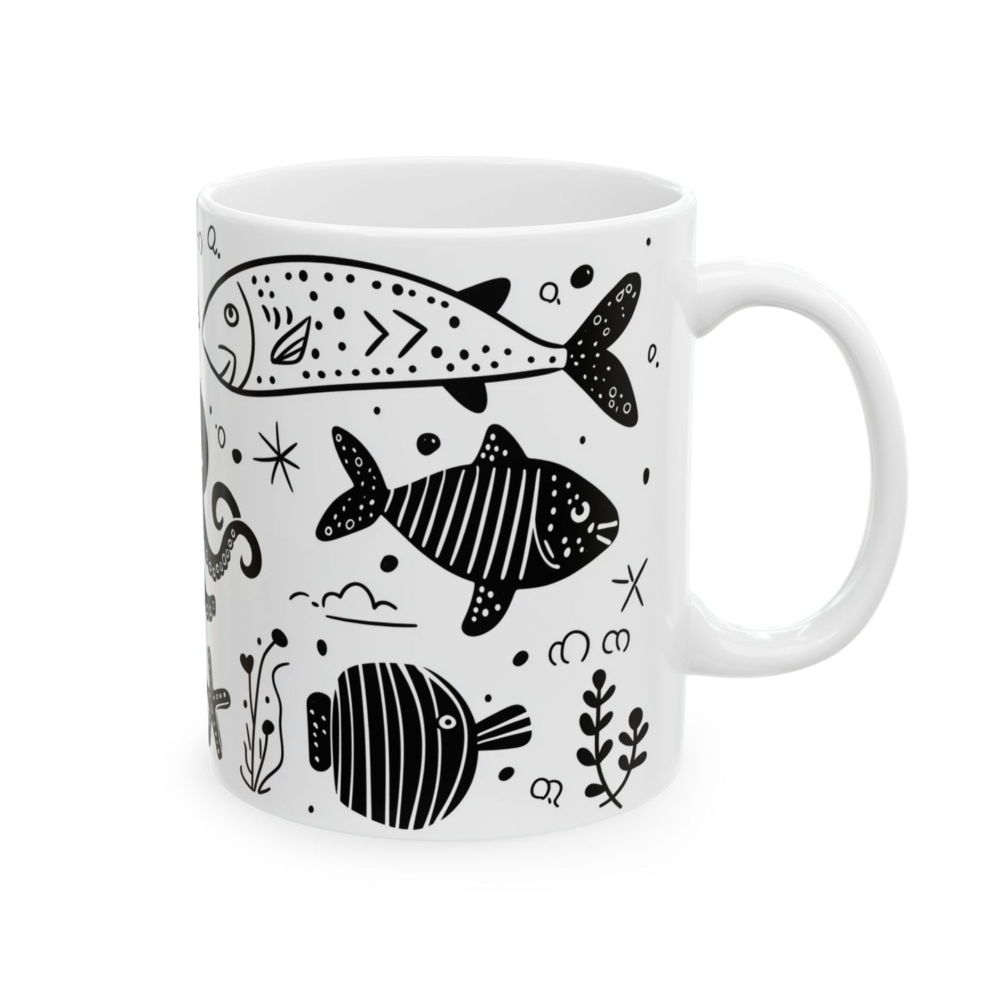 Whimsical Sea Life Mug