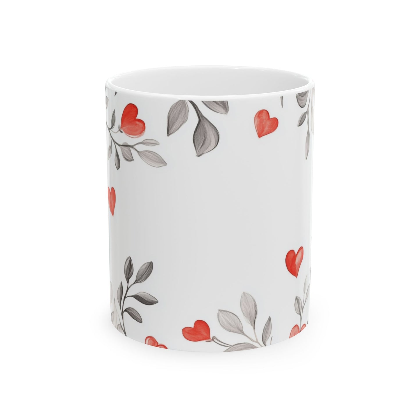Floral Mug Peaceful Hearts