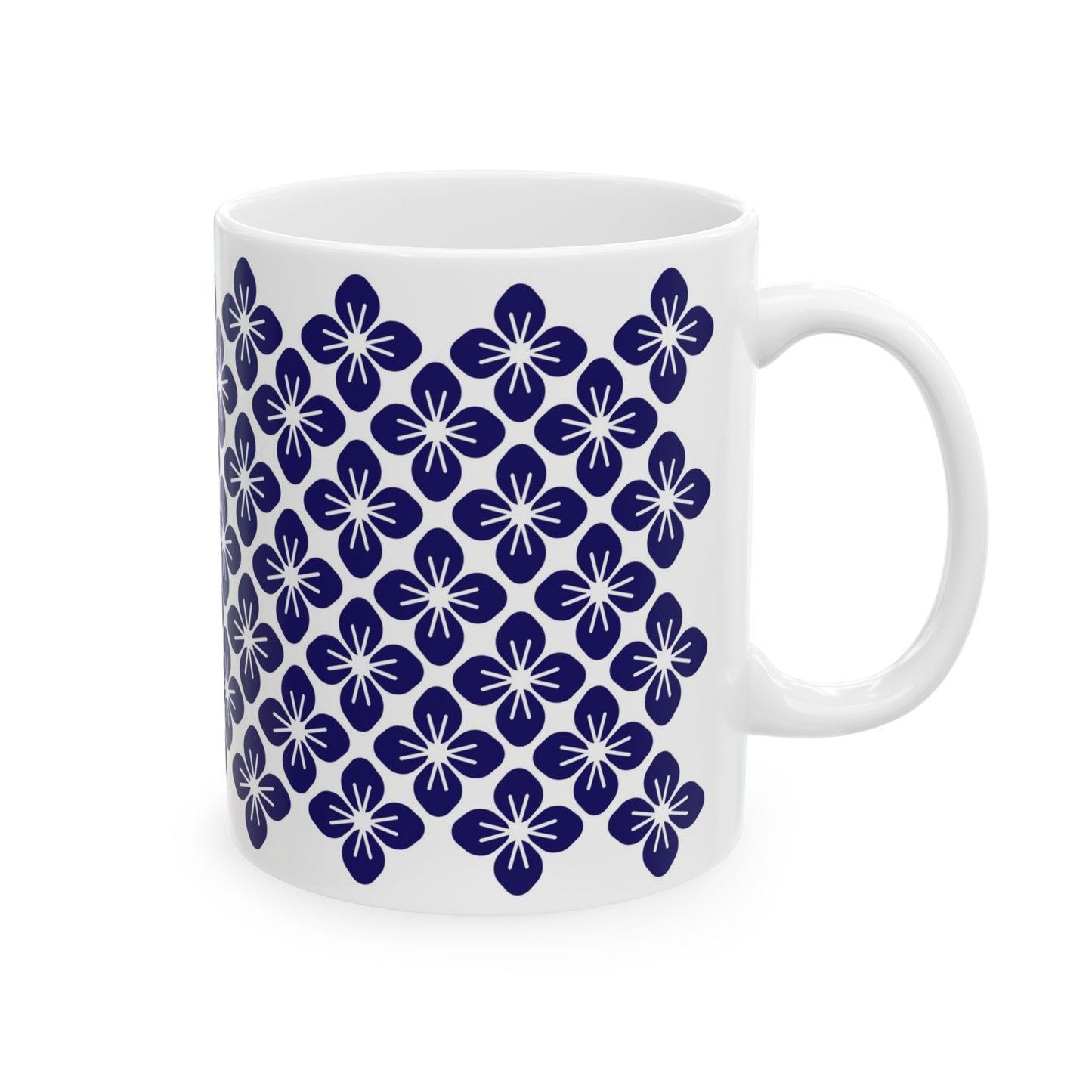 Japanese Leaf Pattern Mug