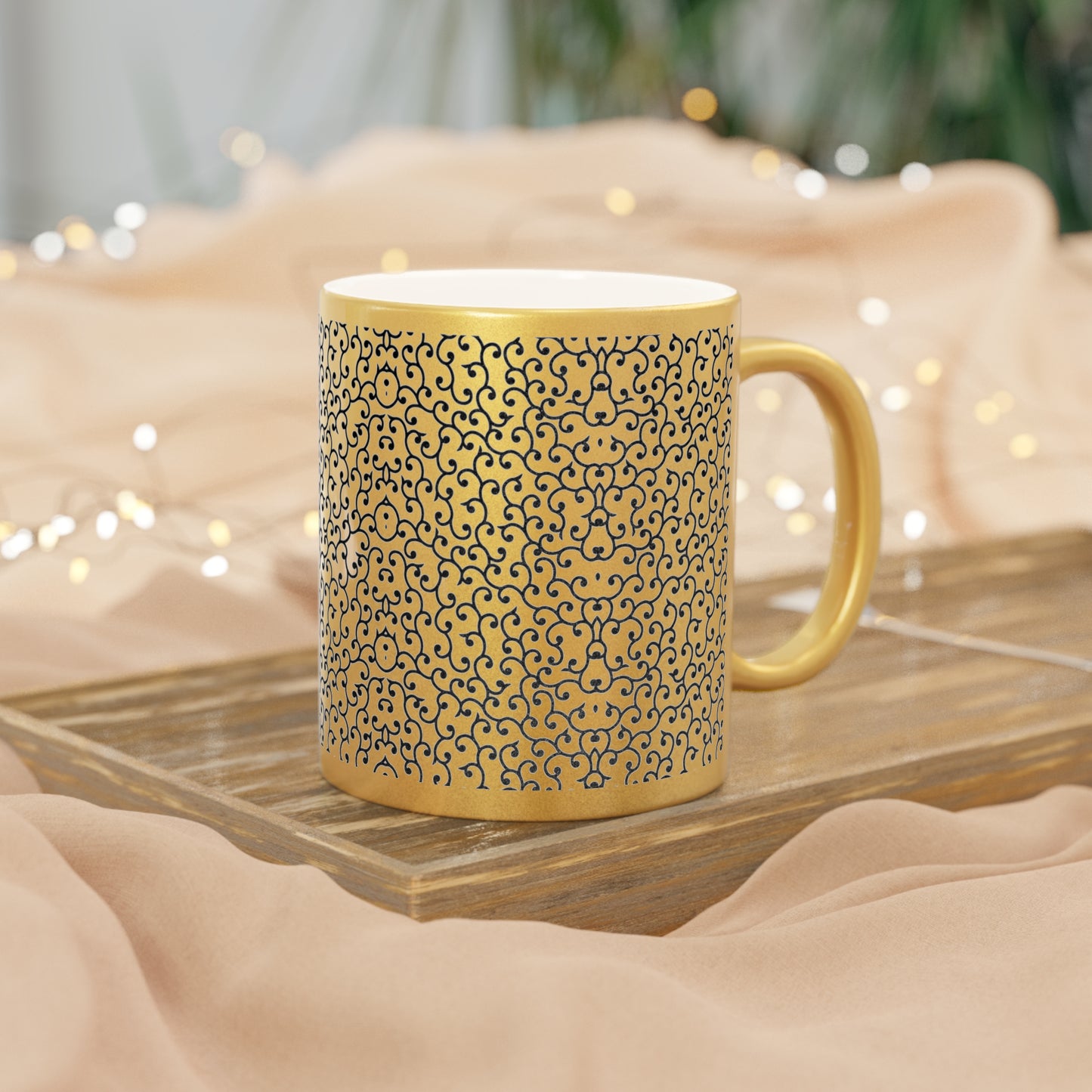 Karakusa Pattern Mug – Traditional Japanese Vine Motif