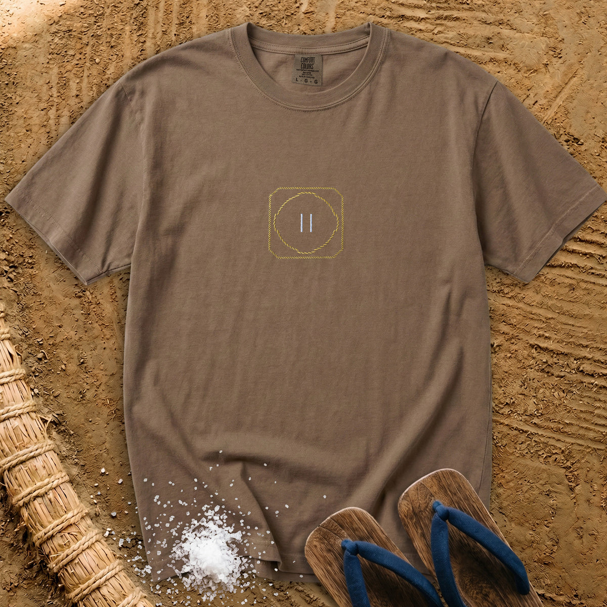Sumo Dohyo Ring Embroidered Design T-Shirt