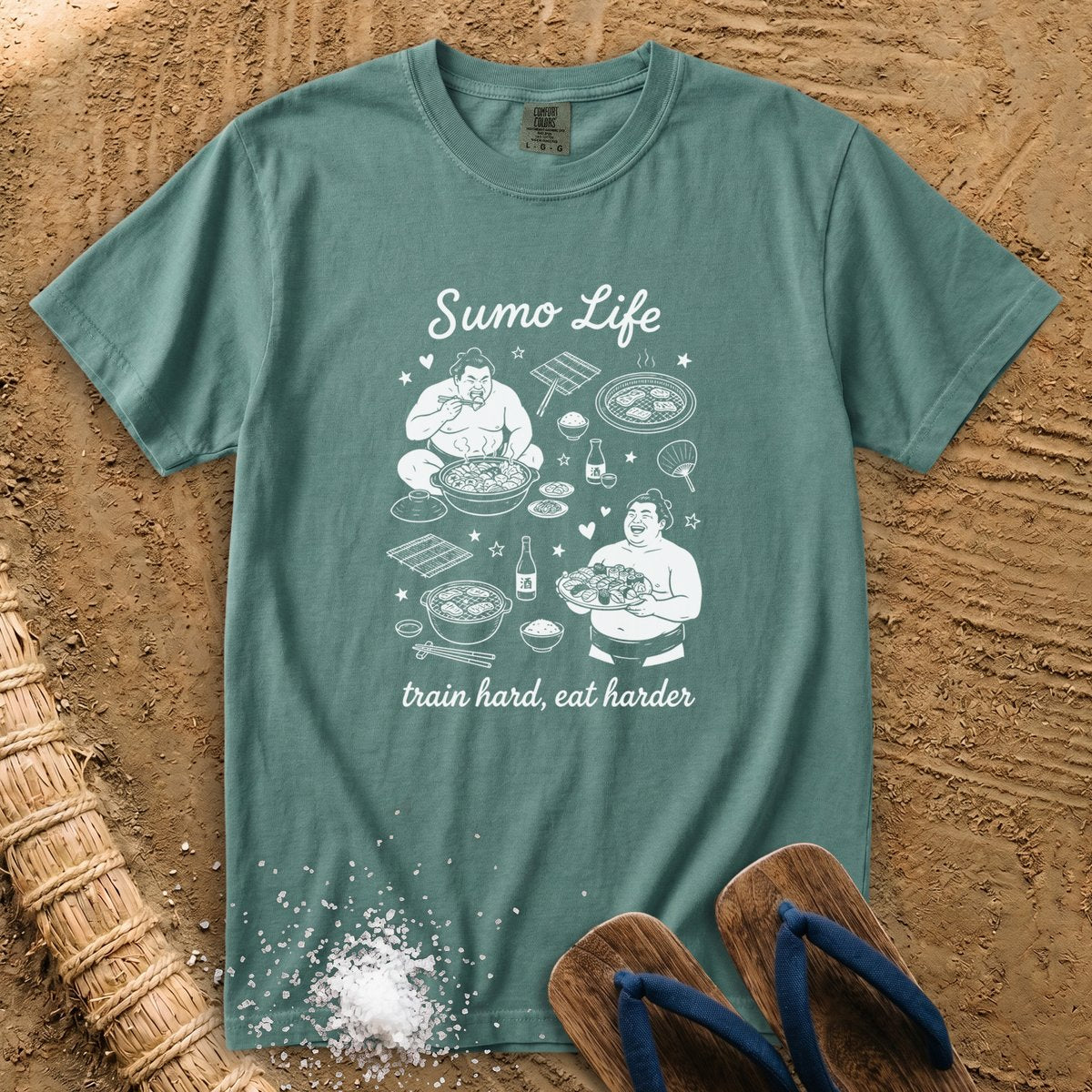 Sumo Life: Train Hard, Eat Harder T-Shirt