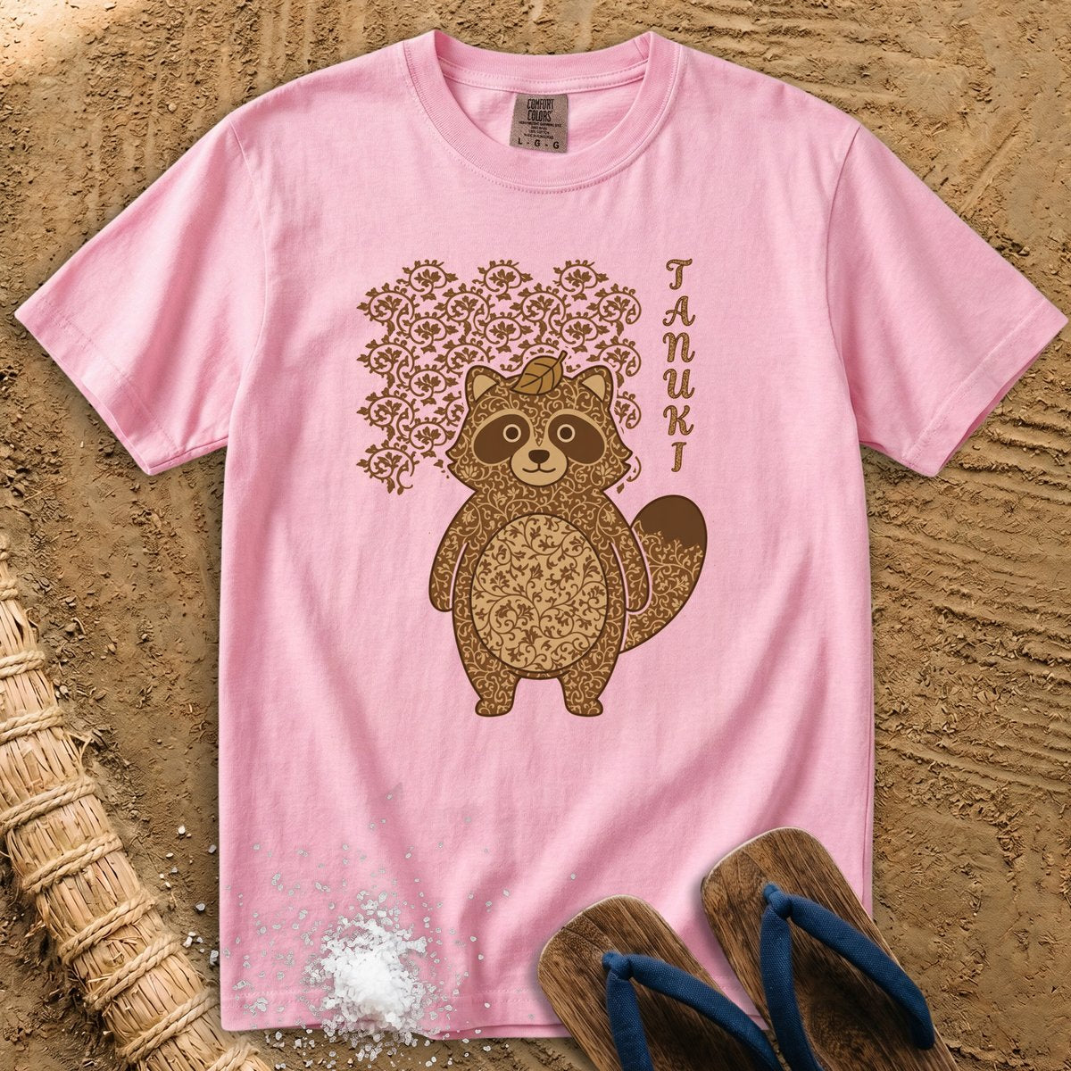 Japanese pattern Tanuki T-Shirt