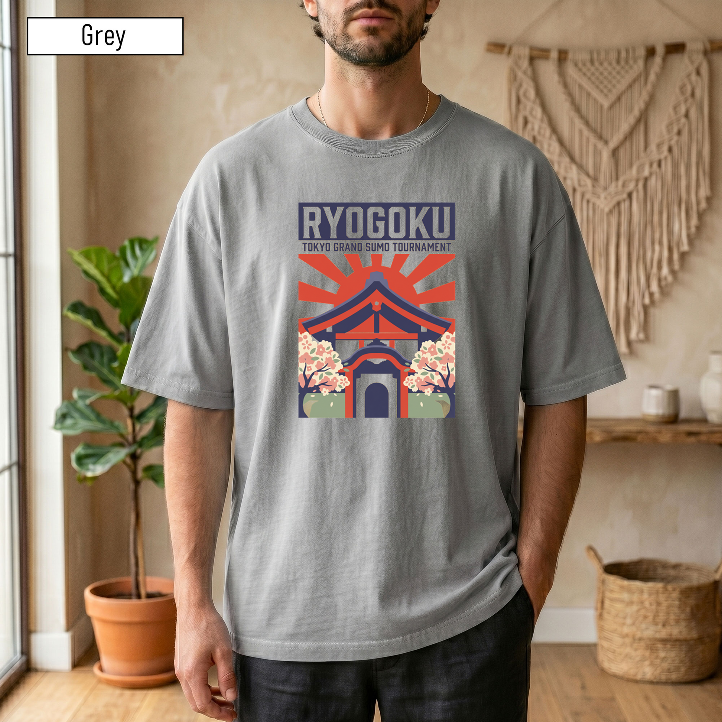 Ryogoku Grand Sumo Vintage Poster T-Shirt