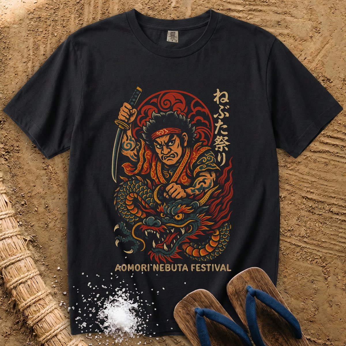 Nebuta Samurai Dragon Festival T-Shirt