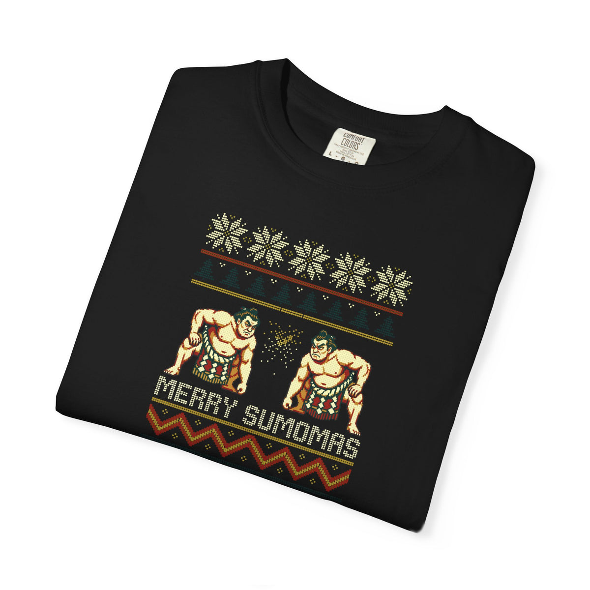 Merry Sumomas Pixel Sumo Knit T-Shirt
