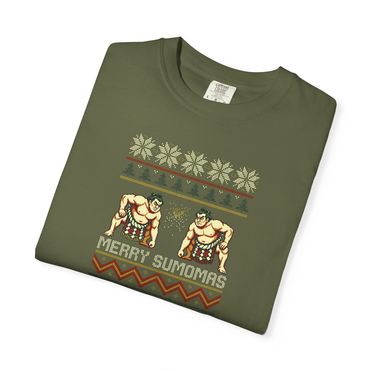 Merry Sumomas Pixel Sumo Knit T-Shirt