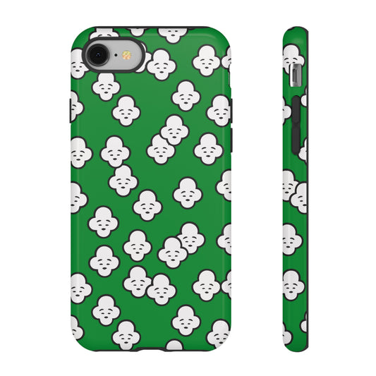 Japanese phone case: Tsuranokawa Ume pattern (green)