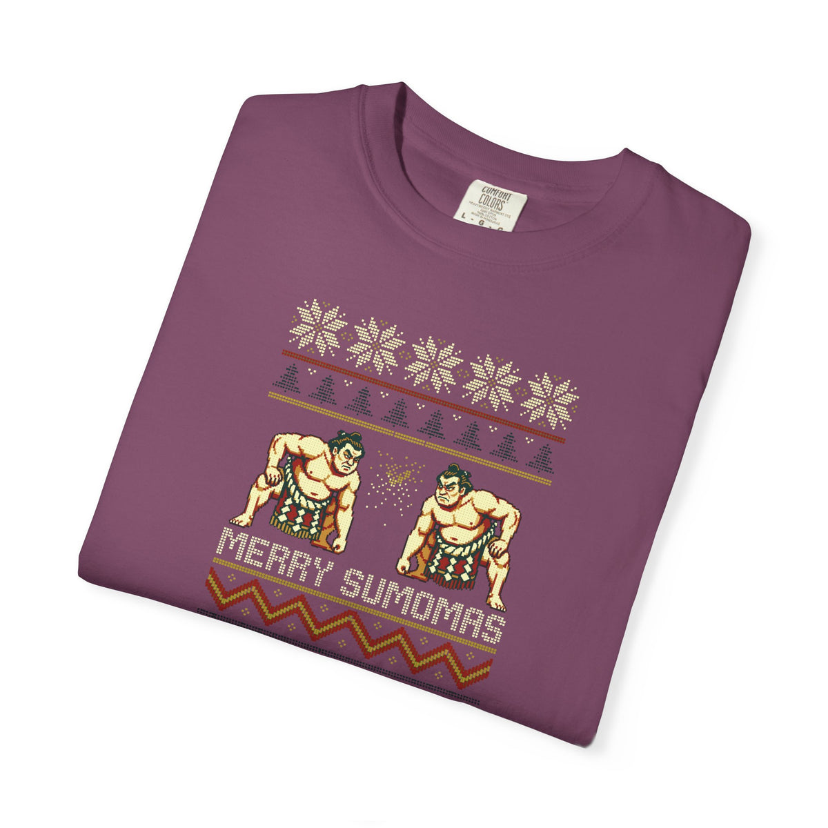 Merry Sumomas Pixel Sumo Knit T-Shirt