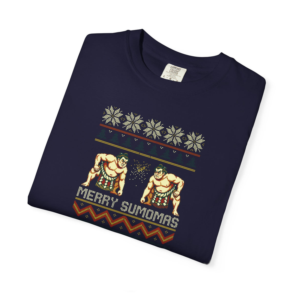 Merry Sumomas Pixel Sumo Knit T-Shirt