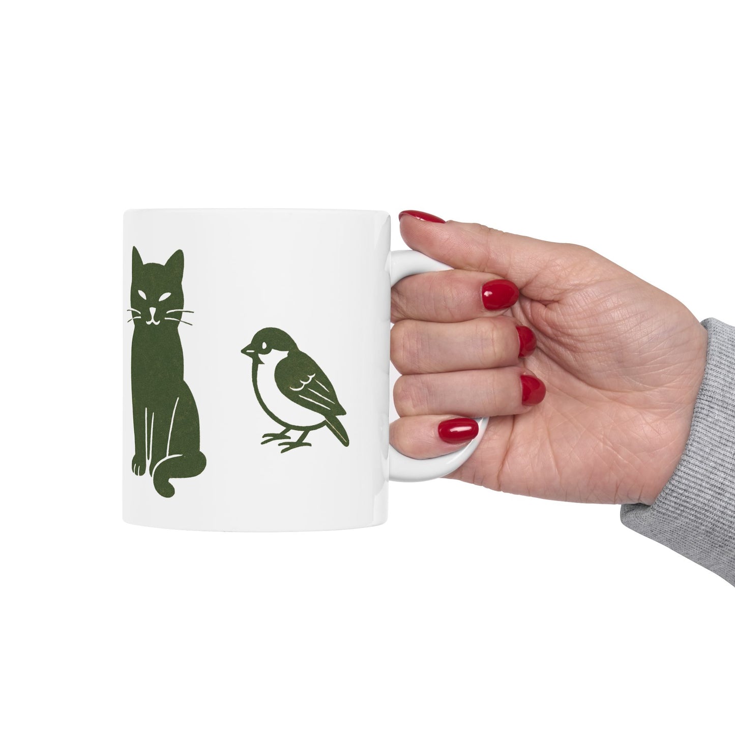 Matsumoto Hōji-Inspired Animal Silhouettes Mug