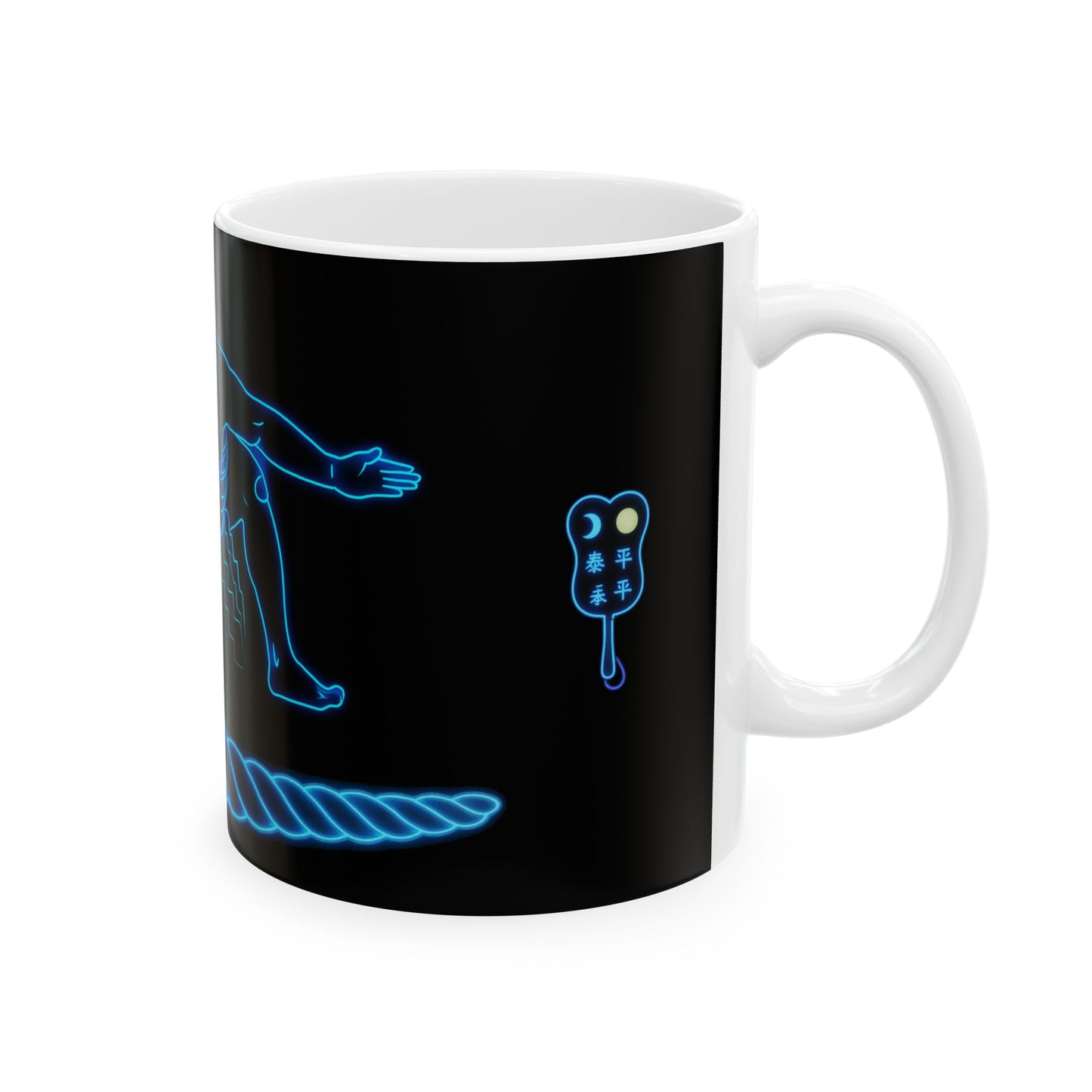 Sumo Neon Yokozuna White Mug