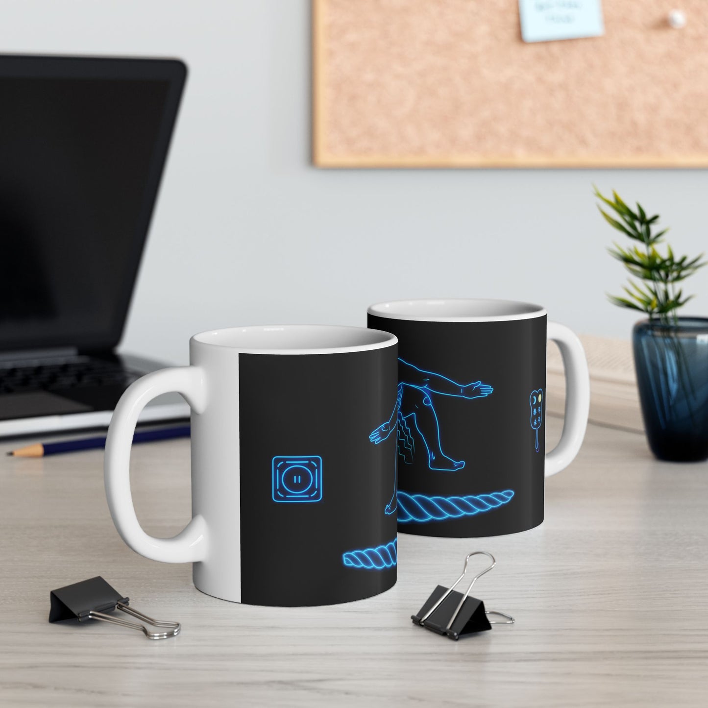 Sumo Neon Yokozuna White Mug