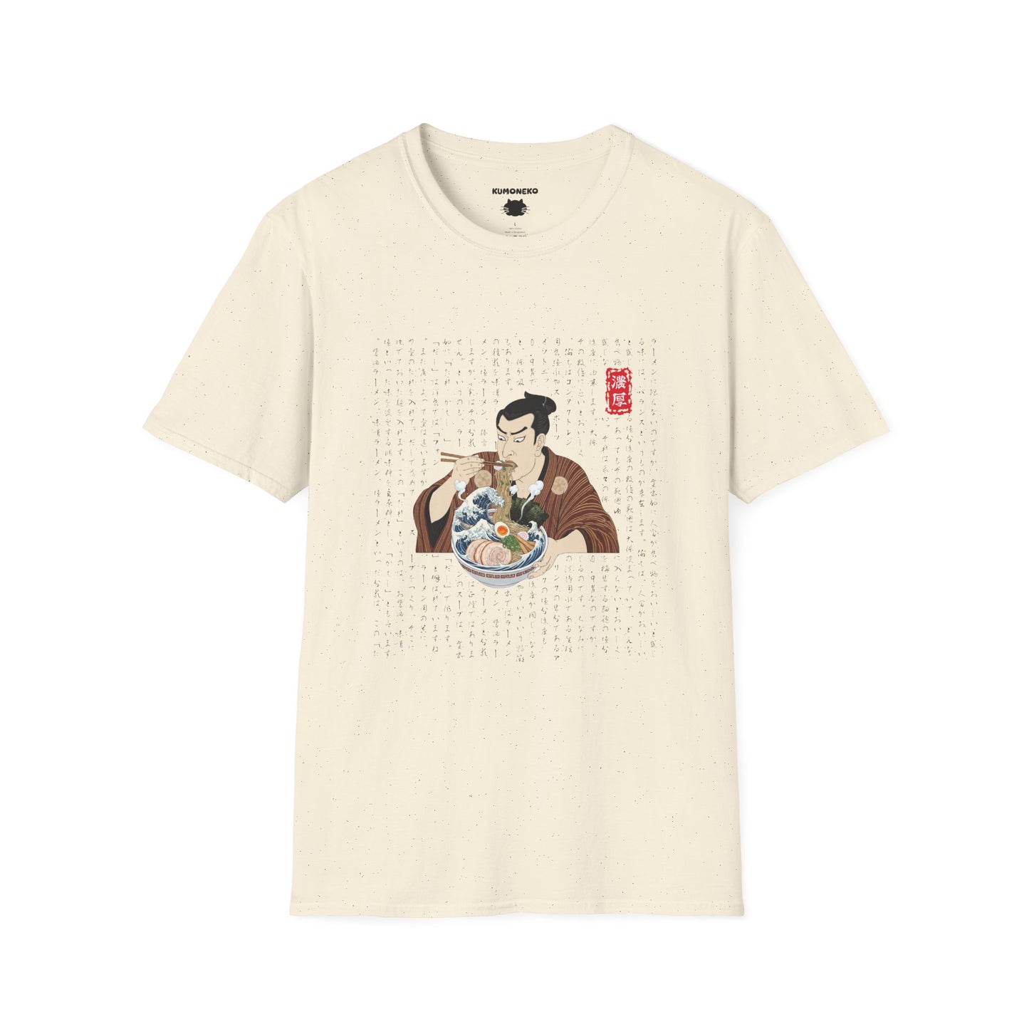 Japanese Ramen Manga T-Shirt, Hokusai Wave Style