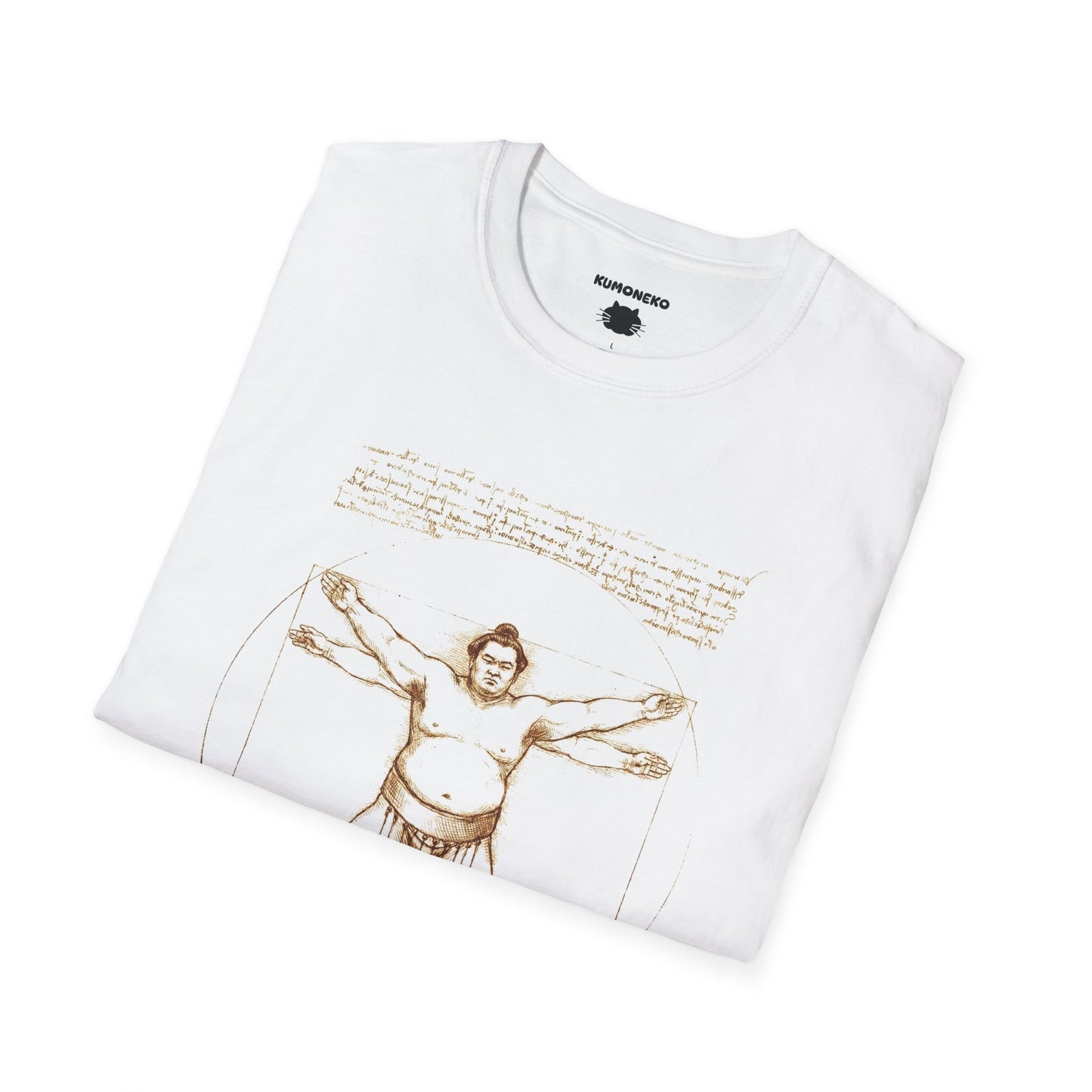 Vitruvian Sumo T-Shirt, Da Vinci Parody Art