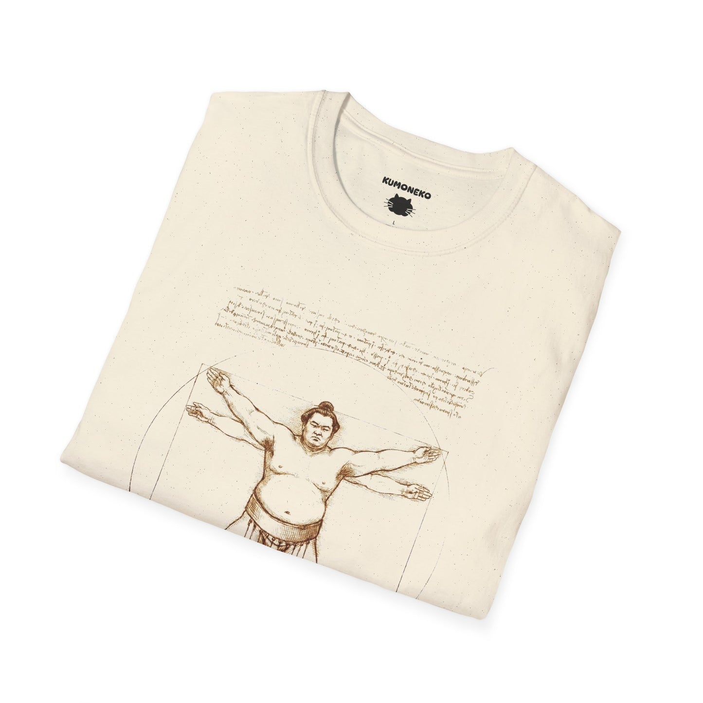 Vitruvian Sumo T-Shirt, Da Vinci Parody Art