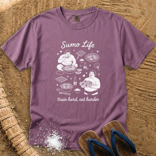 Sumo Life: Train Hard, Eat Harder T-Shirt