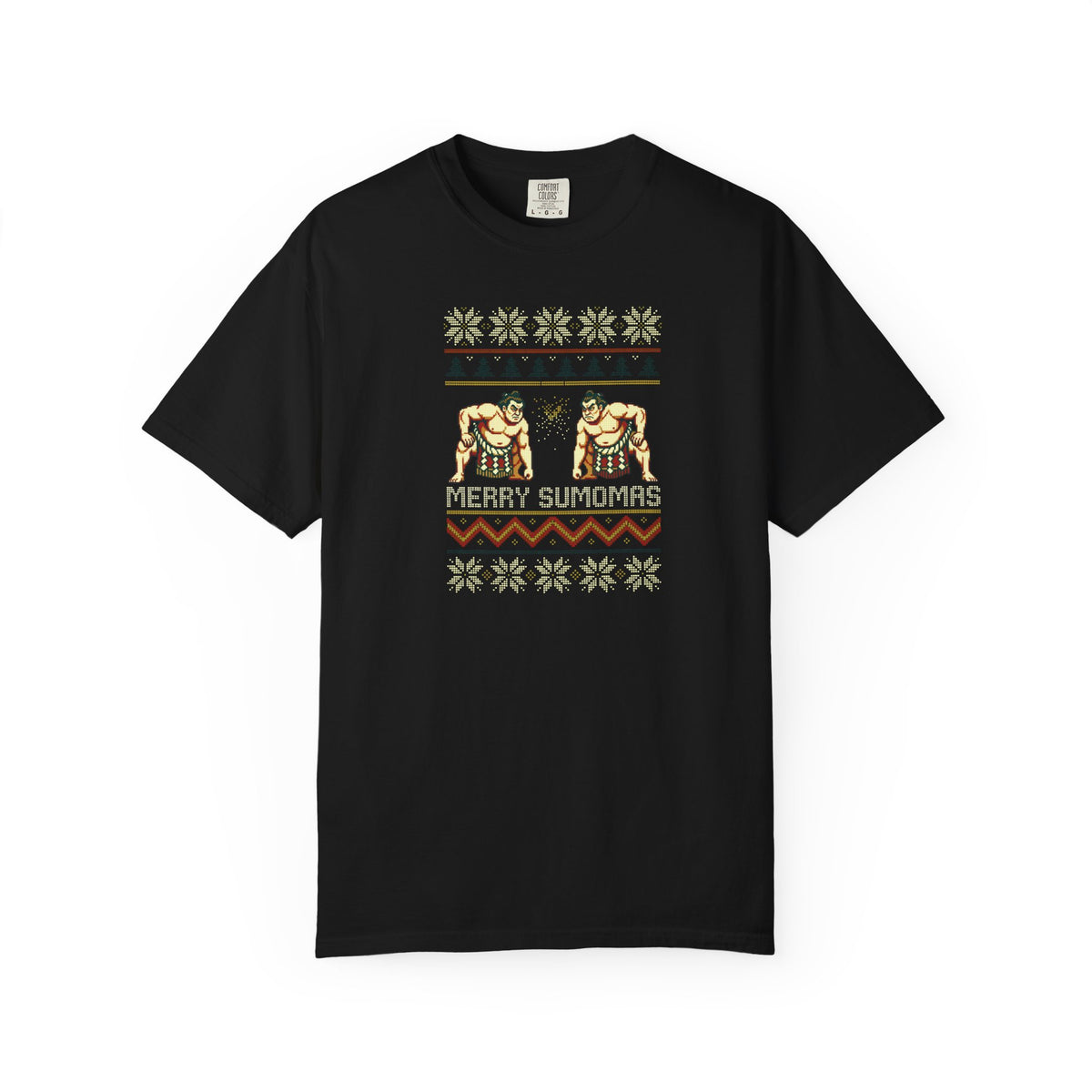 Merry Sumomas Pixel Sumo Knit T-Shirt