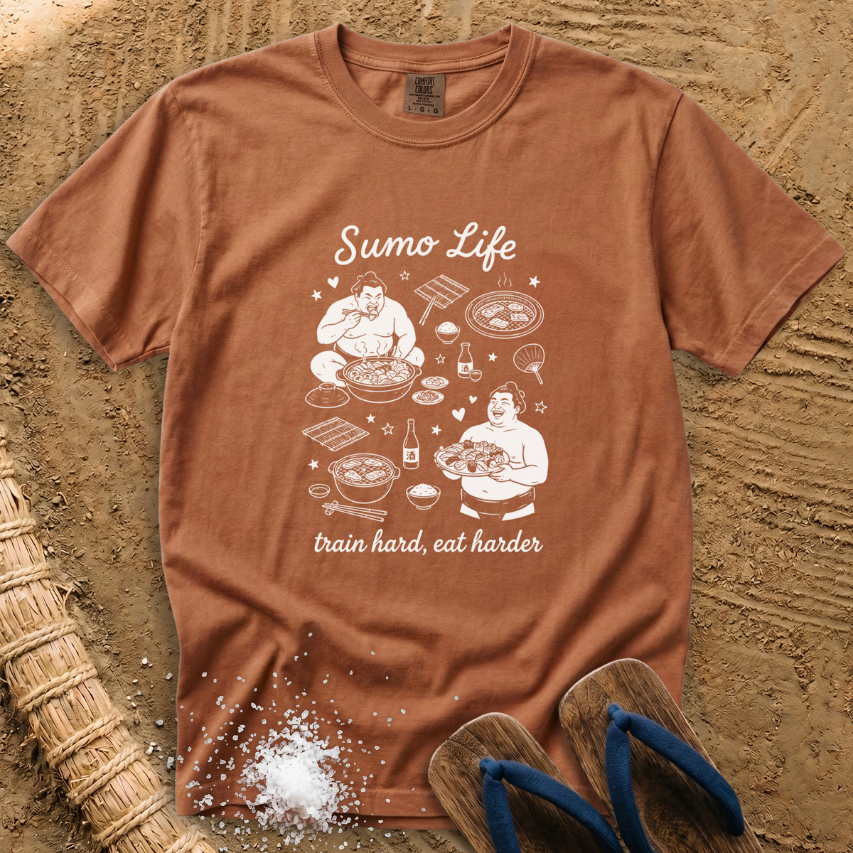 Sumo Life: Train Hard, Eat Harder T-Shirt
