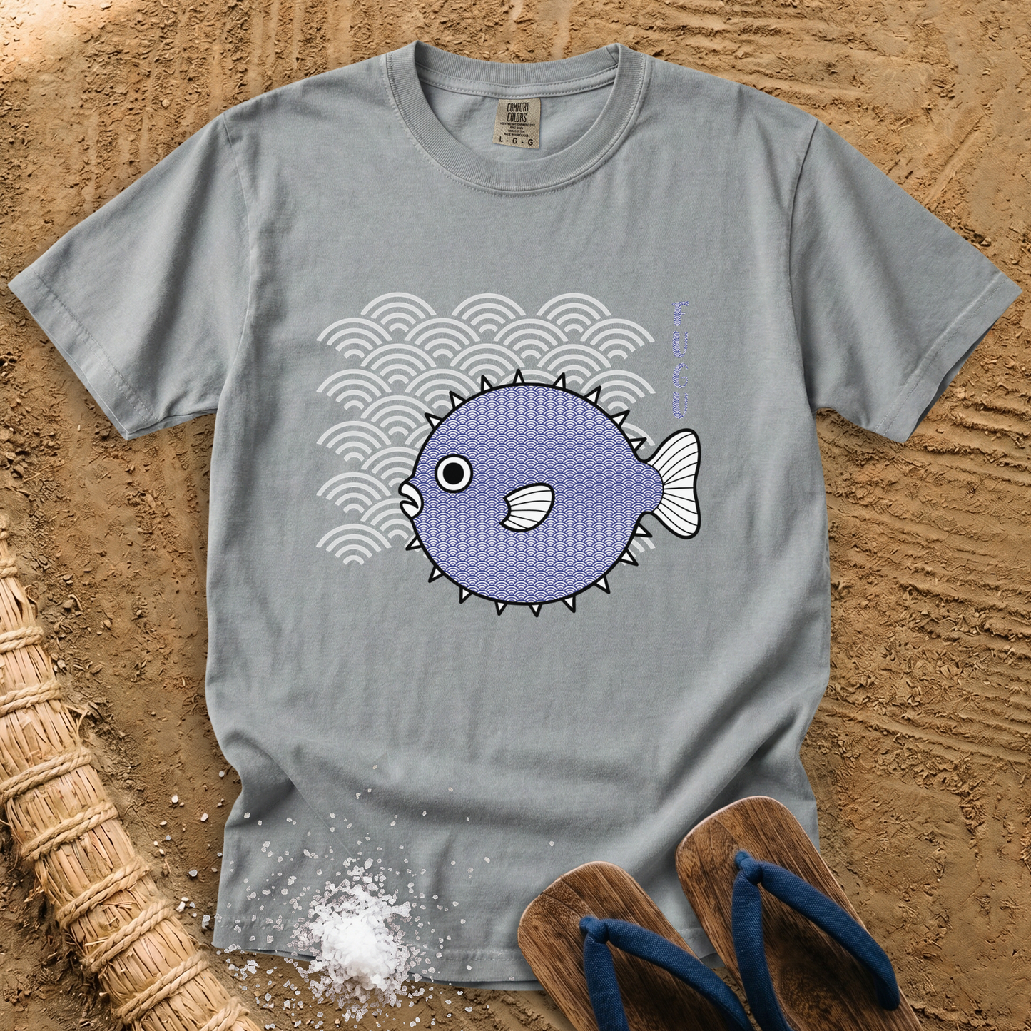 Japanese pattern Fugu T-Shirt