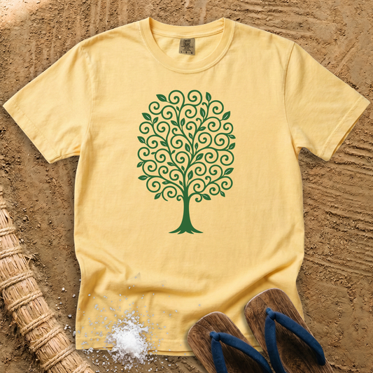 Karakusa Swirl Tree of Life T-Shirt