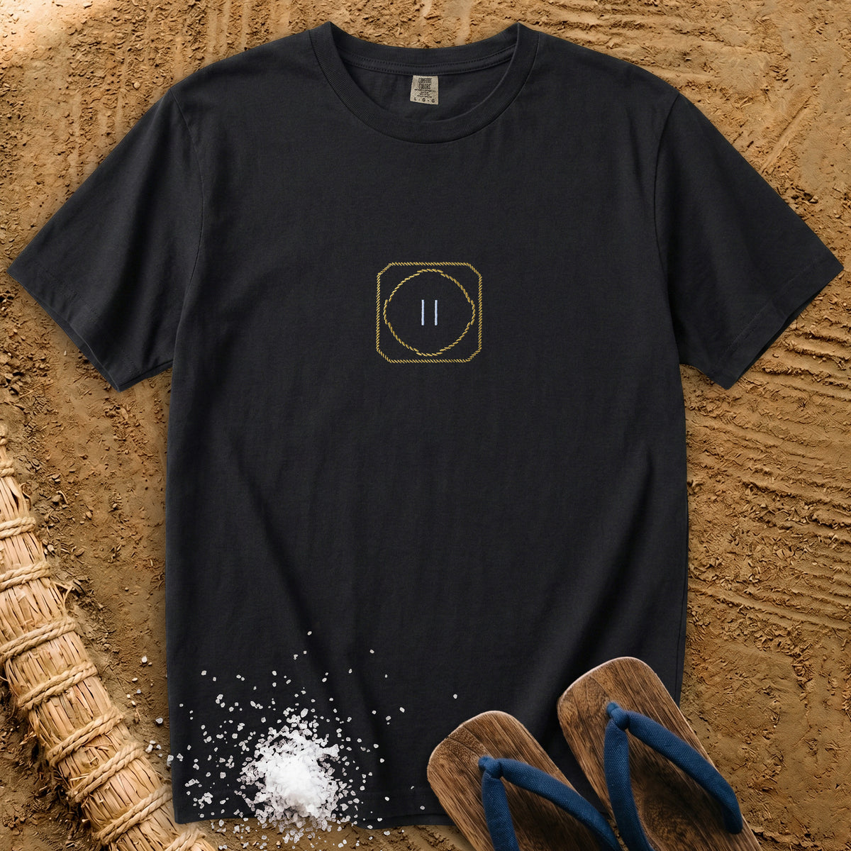 Sumo Dohyo Ring Embroidered Design T-Shirt