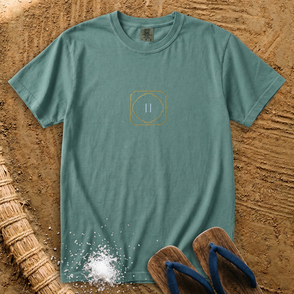 Sumo Dohyo Ring Embroidered Design T-Shirt