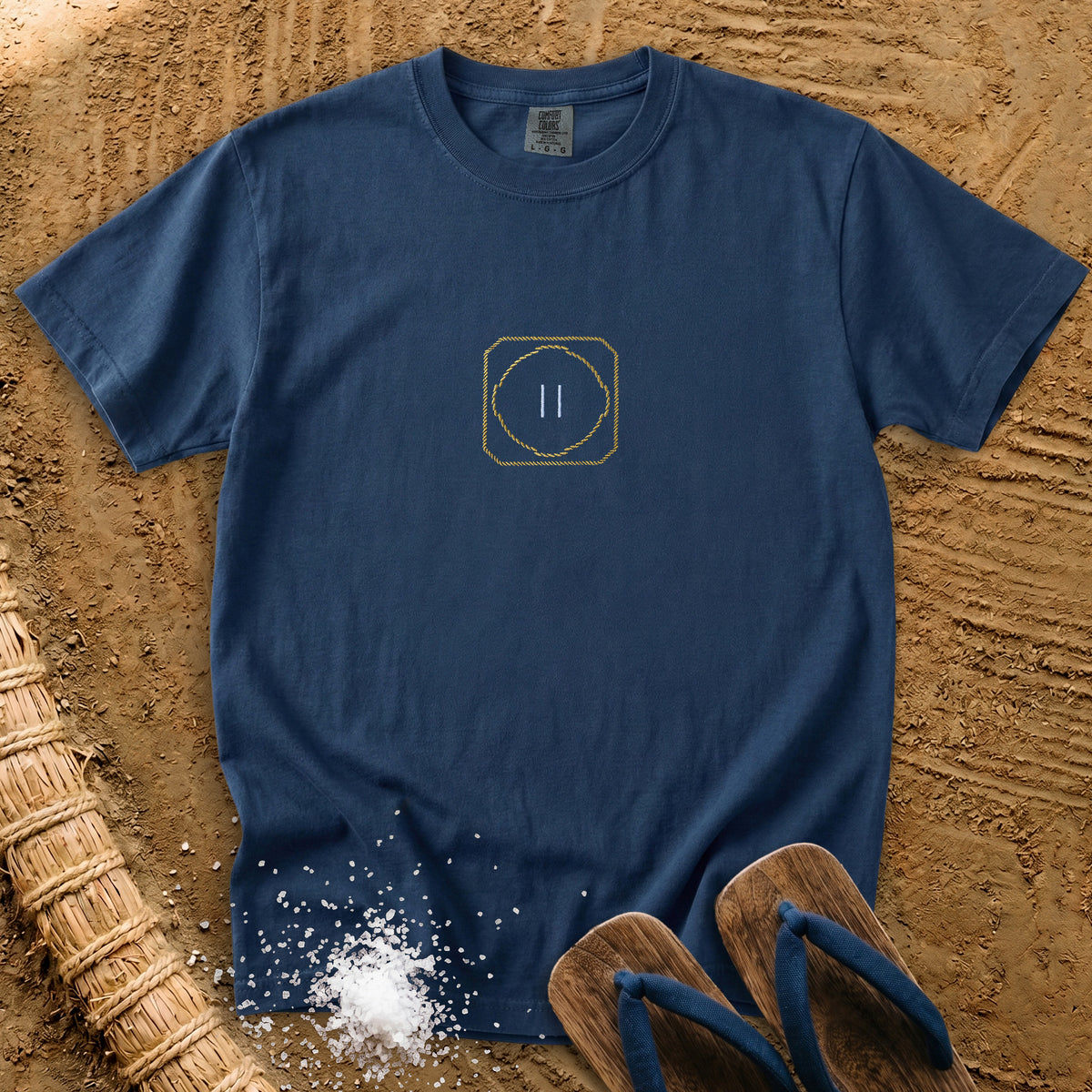 Sumo Dohyo Ring Embroidered Design T-Shirt