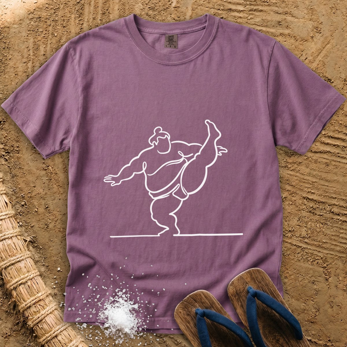 Sumo Line Art in Motion T-Shirt