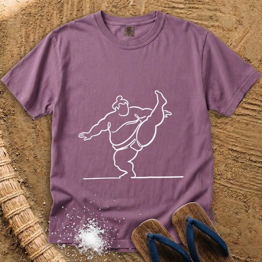 Sumo Line Art in Motion T-Shirt