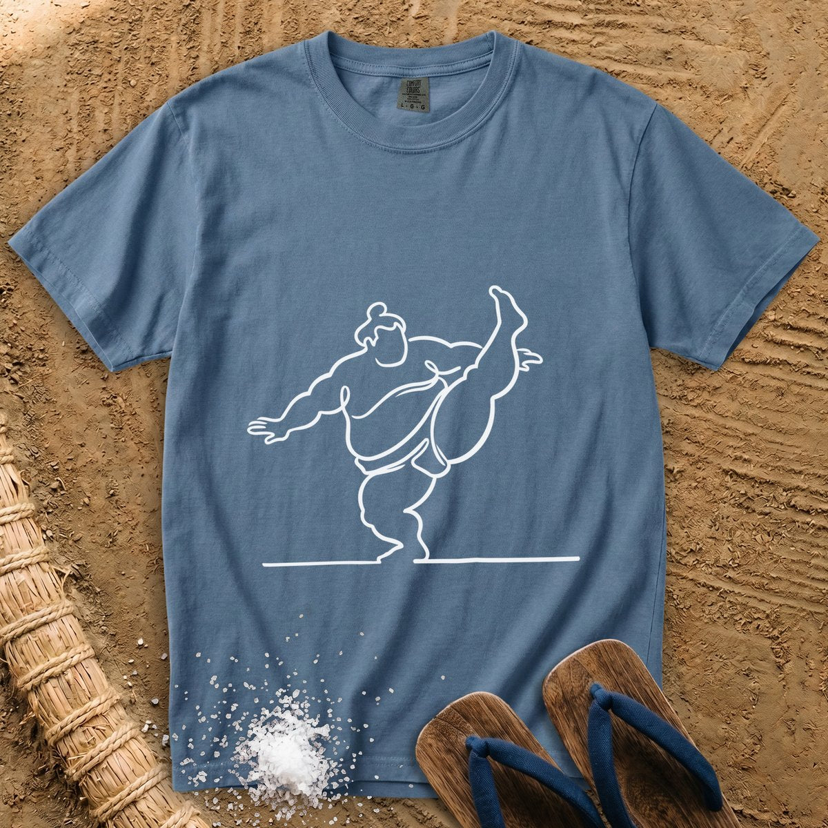 Sumo Line Art in Motion T-Shirt