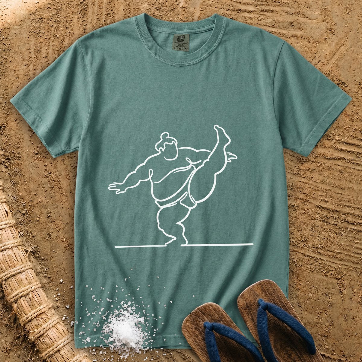 Sumo Line Art in Motion T-Shirt