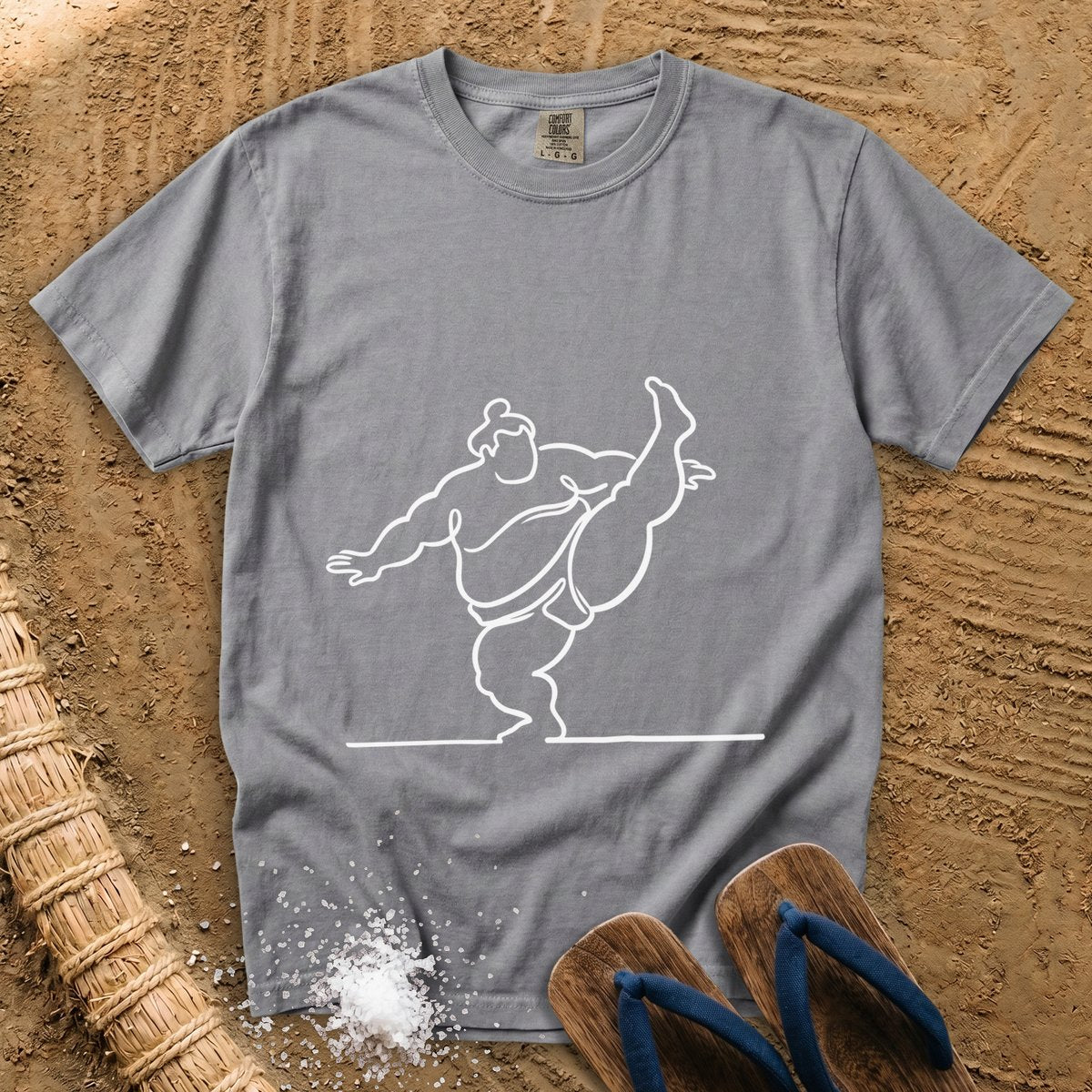 Sumo Line Art in Motion T-Shirt