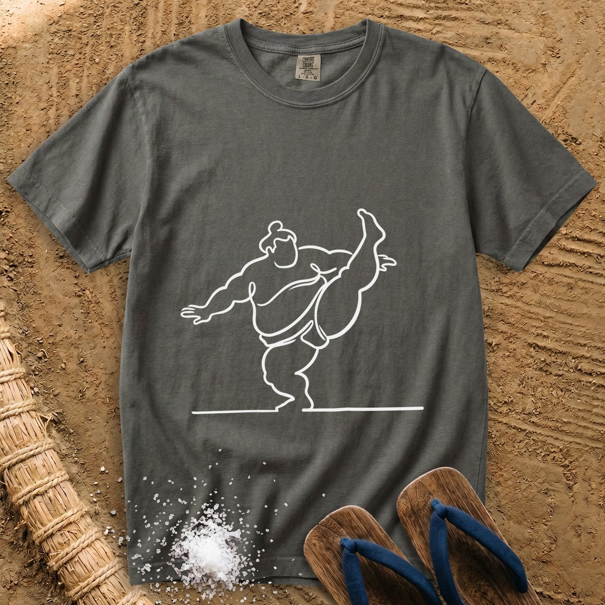 Sumo Line Art in Motion T-Shirt