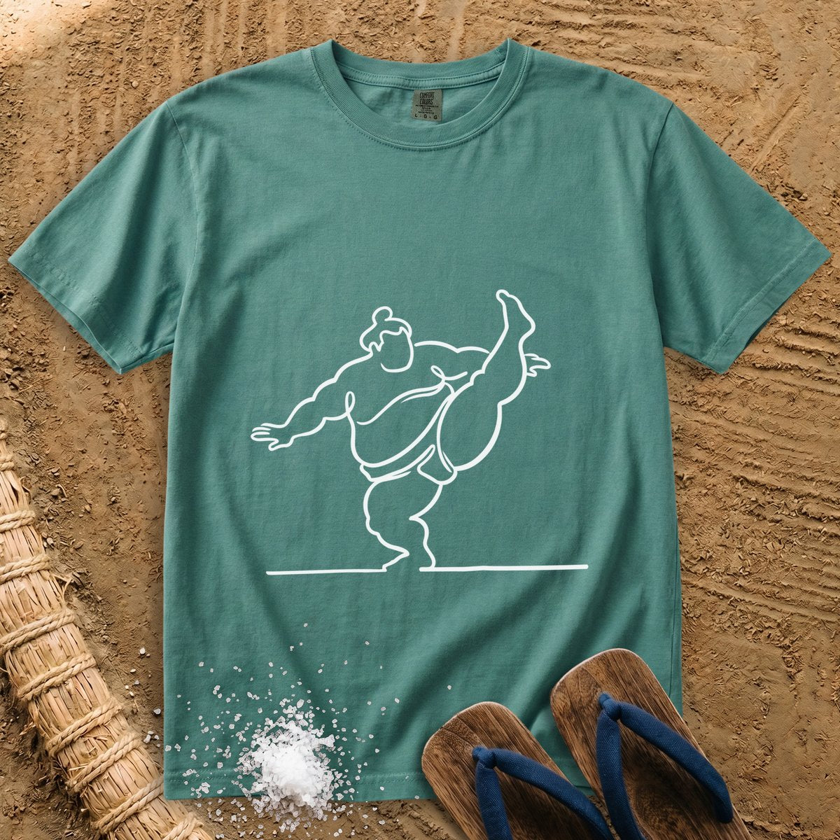 Sumo Line Art in Motion T-Shirt