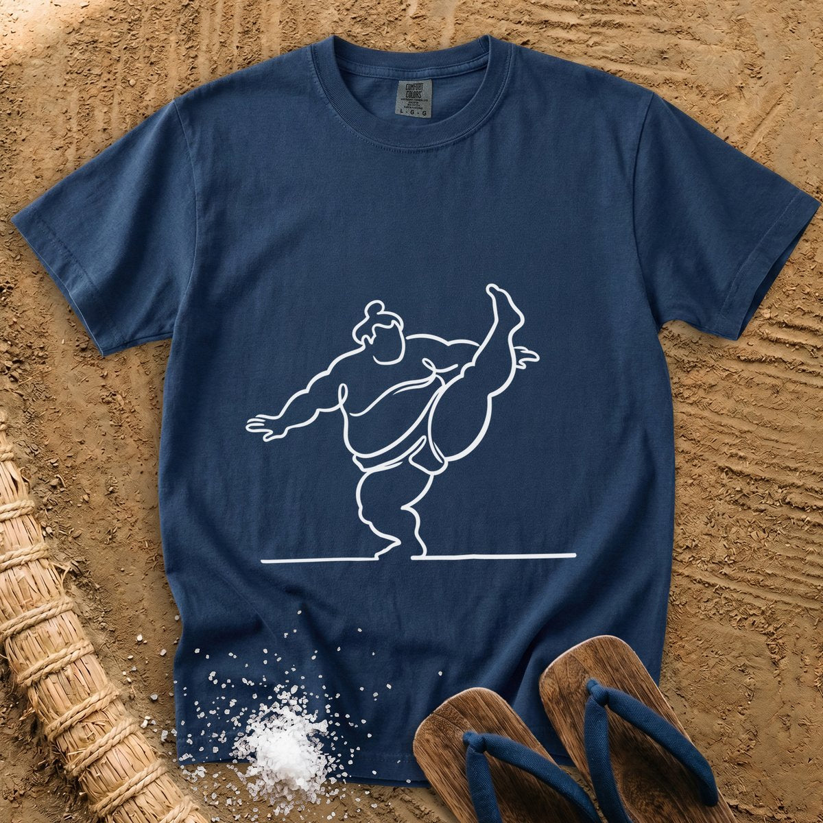 Sumo Line Art in Motion T-Shirt