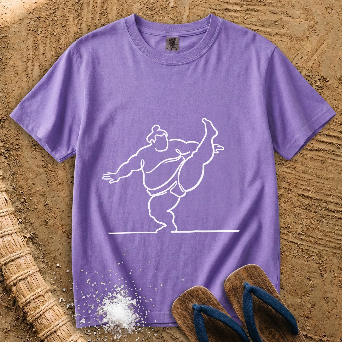Sumo Line Art in Motion T-Shirt