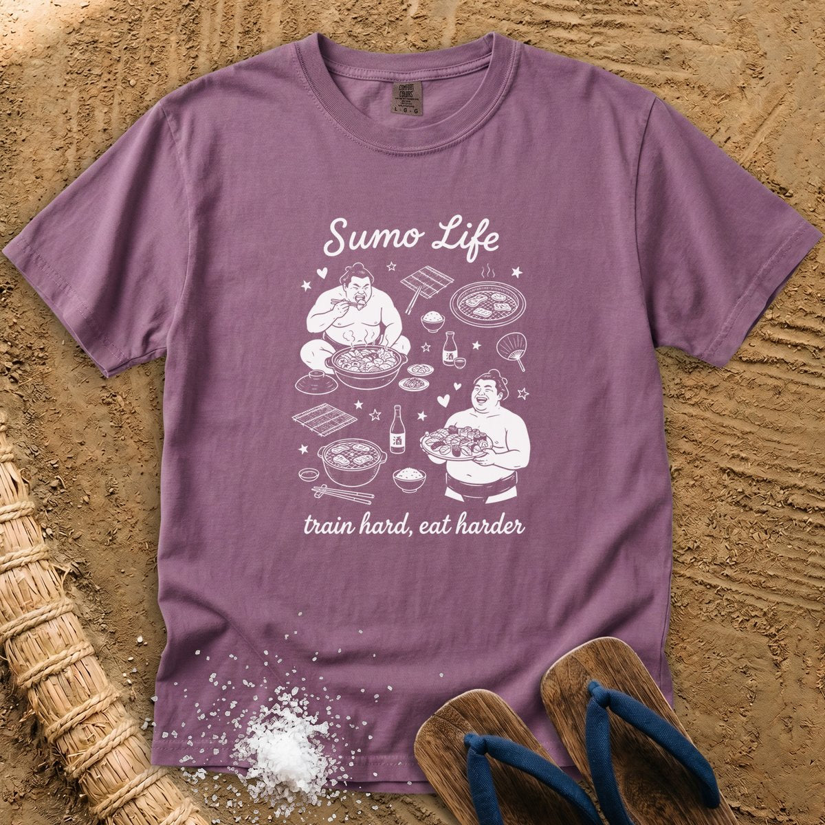 Sumo Life: Train Hard, Eat Harder T-Shirt