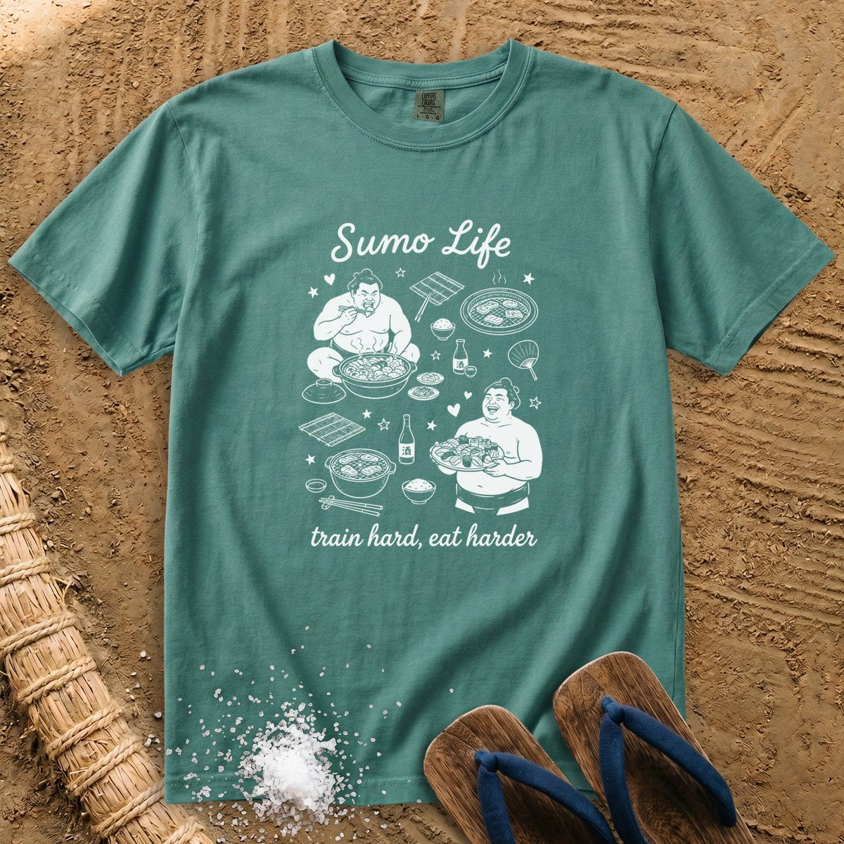 Sumo Life: Train Hard, Eat Harder T-Shirt