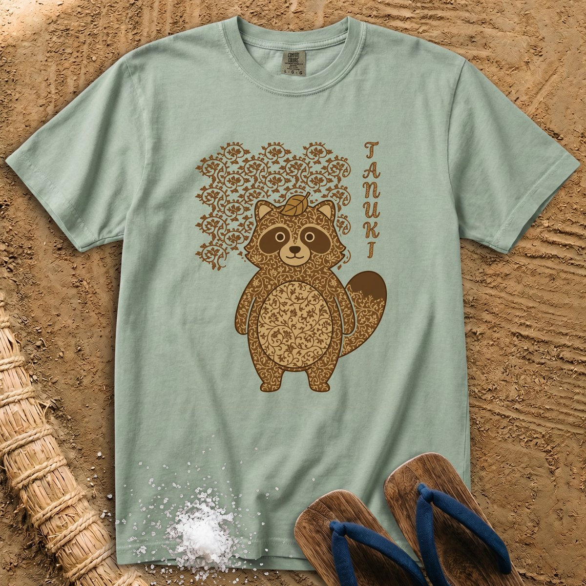 Japanese pattern Tanuki T-Shirt