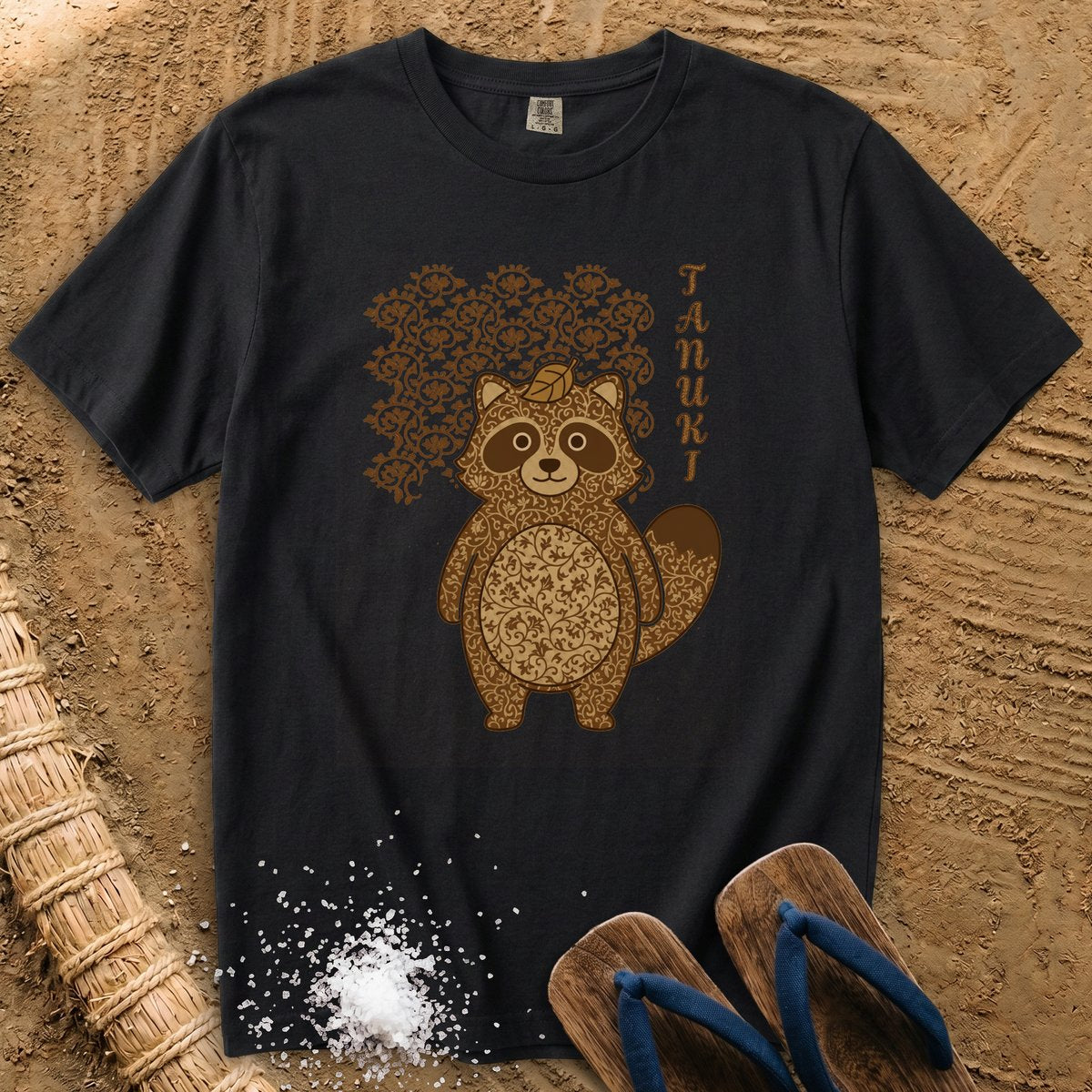 Japanese pattern Tanuki T-Shirt