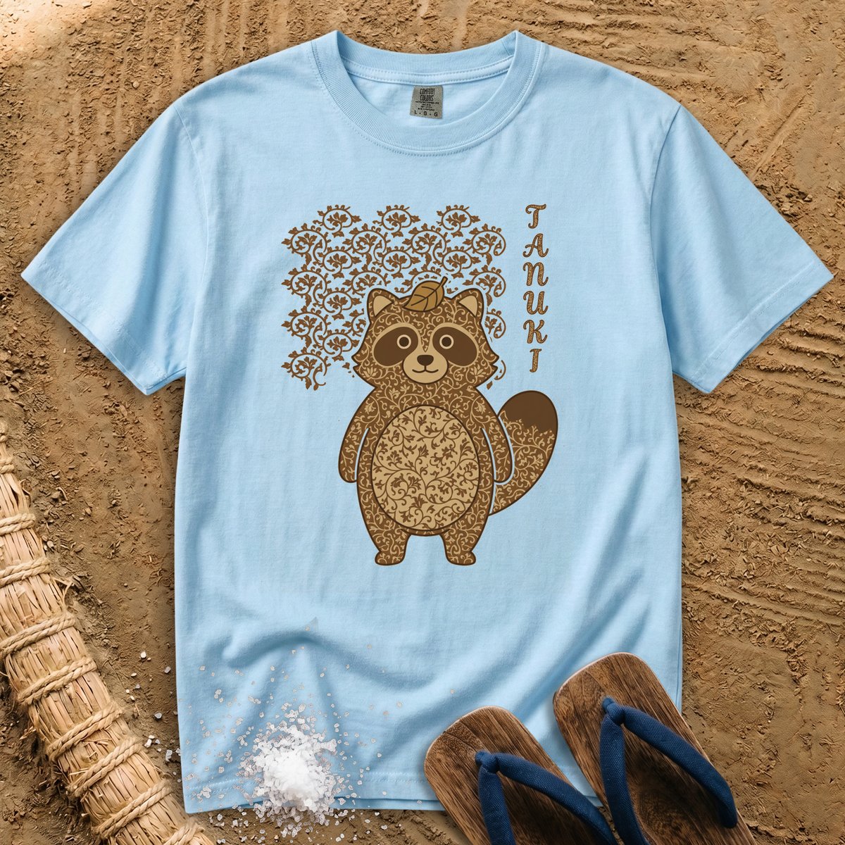 Japanese pattern Tanuki T-Shirt