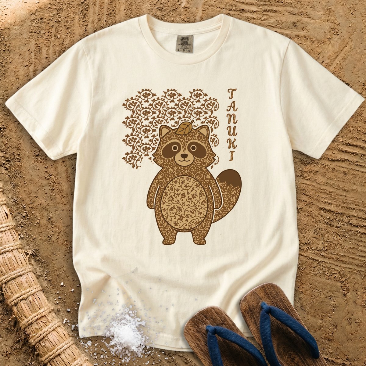 Japanese pattern Tanuki T-Shirt