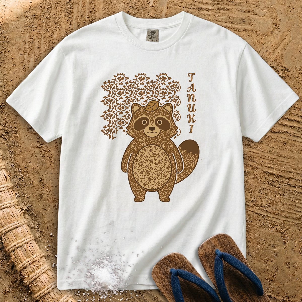 Japanese pattern Tanuki T-Shirt
