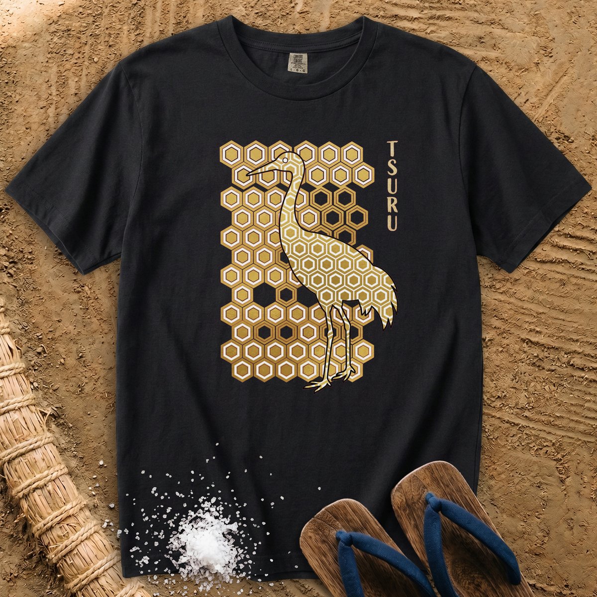 Japanese pattern Crane T-Shirt