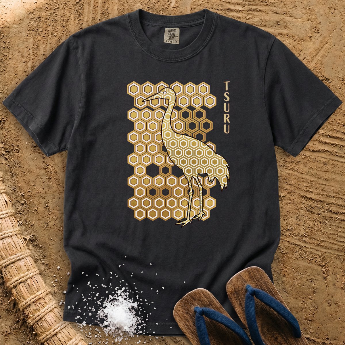 Japanese pattern Crane T-Shirt