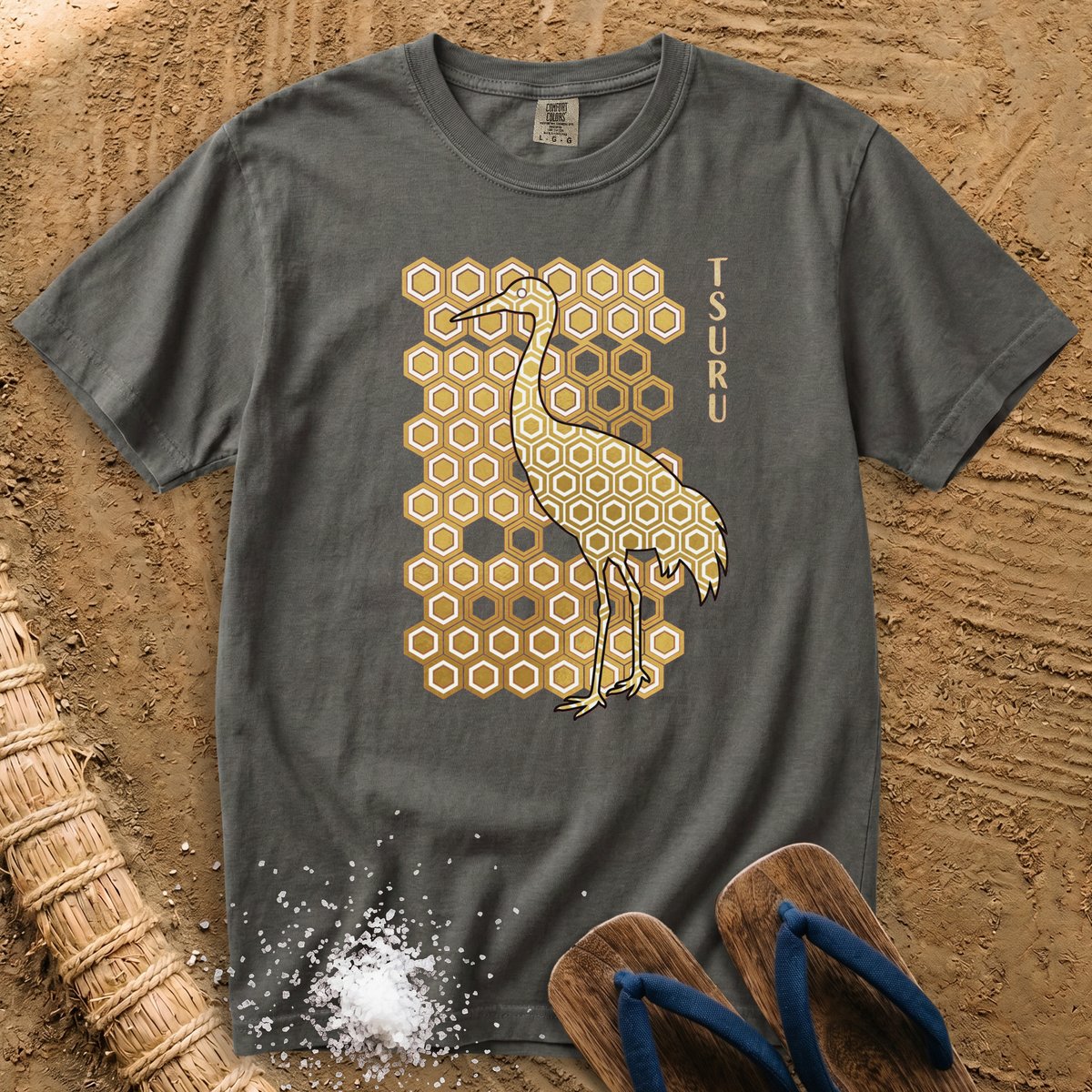 Japanese pattern Crane T-Shirt